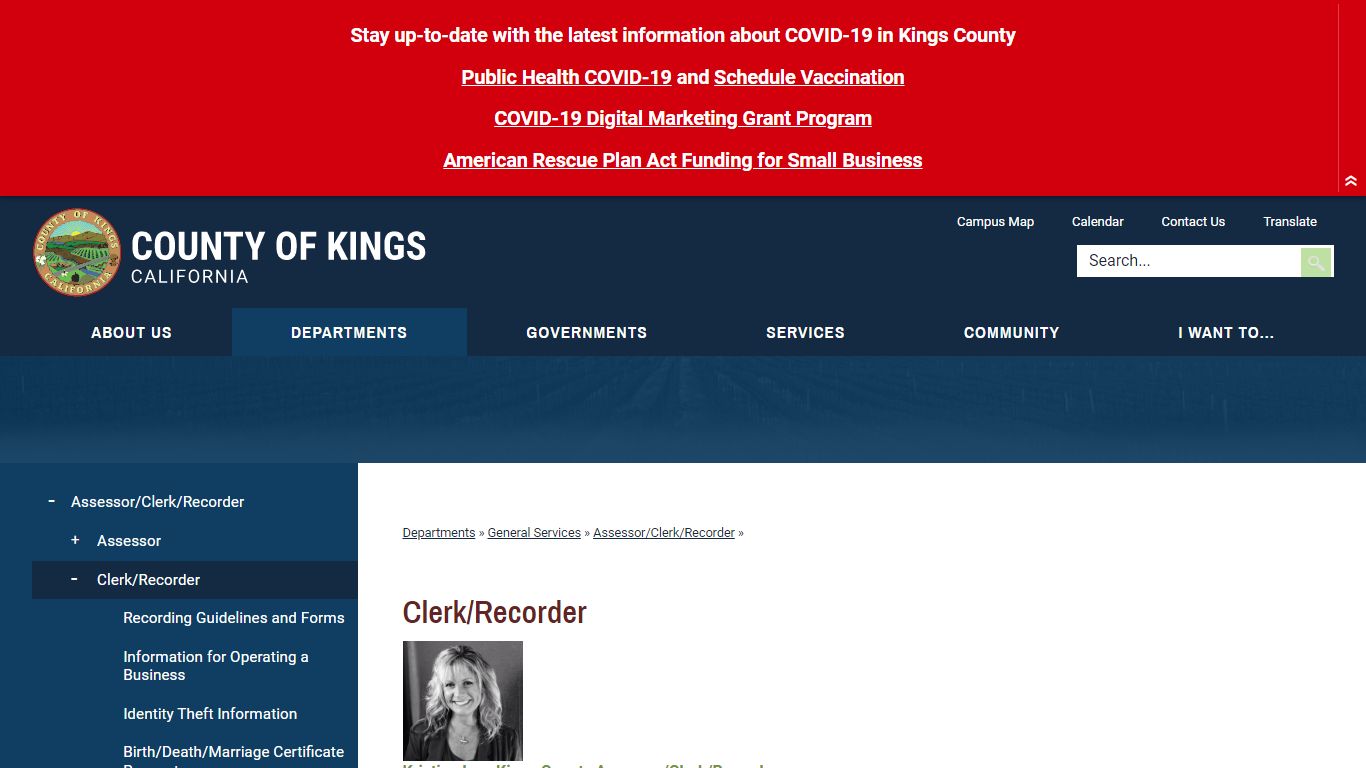 Clerk-Recorder | Kings County - Kings County, California